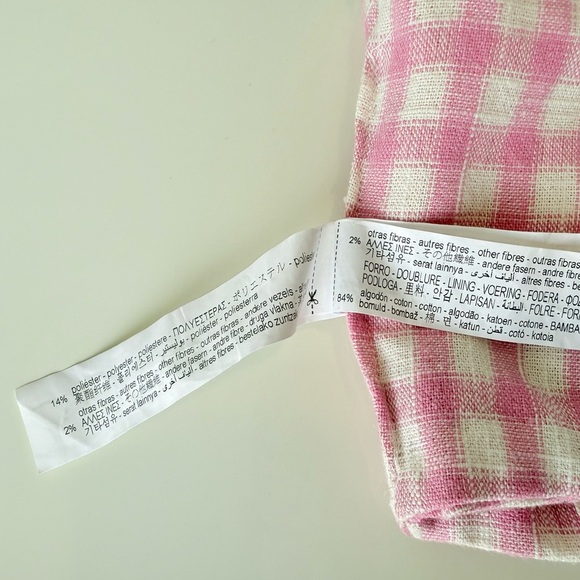 Zara Pink Gingham Bustier Crop Top | Coquette Cottagecore Festival Style (NWT) - Picture 13 of 13